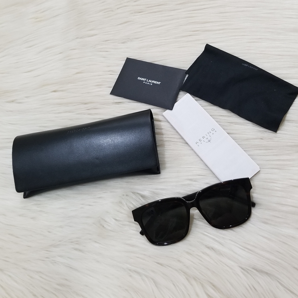 Ysl logo tortoise sunglasses - Picture 3 of 12
